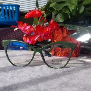 Green Eyewear with Blue Light Blocking Lenses